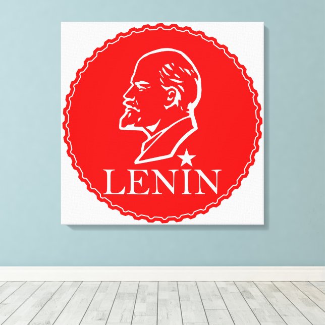Lenin, USSR, CCCP, Soviet Union, Communism Canvas Print (Insitu(Wood Floor))