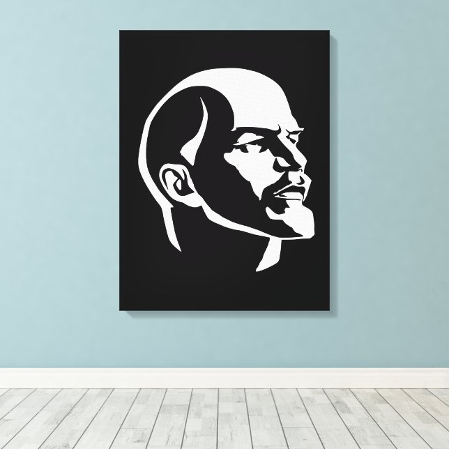Lenin, USSR, CCCP, Soviet Union, Communism Canvas Print (Insitu(Wood Floor))