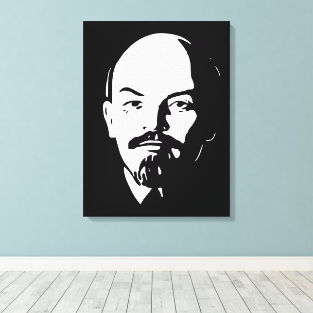 Lenin, USSR, CCCP, Soviet Union, Communism Canvas Print (Insitu(Wood Floor))