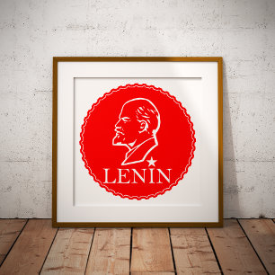 Lenin, USSR, CCCP, Soviet Union, Communism Foil Prints