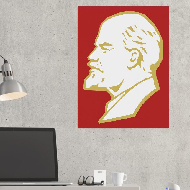 Lenin, USSR, CCCP, Soviet Union, Communism Foil Prints (In Situ (Desk 2))