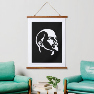 Lenin, USSR, CCCP, Soviet Union, Communism Hanging Tapestry