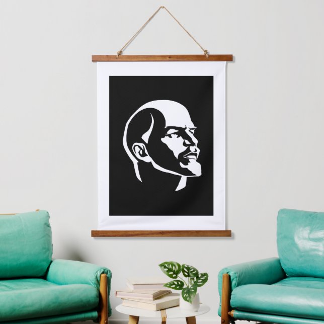 Lenin, USSR, CCCP, Soviet Union, Communism Hanging Tapestry (Living Room)