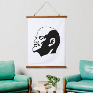 Lenin, USSR, CCCP, Soviet Union, Communism Hanging Tapestry