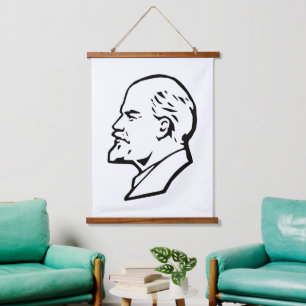 Lenin, USSR, CCCP, Soviet Union, Communism Hanging Tapestry