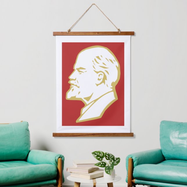 Lenin, USSR, CCCP, Soviet Union, Communism Hanging Tapestry (Living Room)
