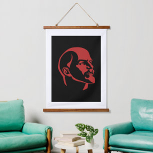 Lenin, USSR, CCCP, Soviet Union, Communism Hanging Tapestry