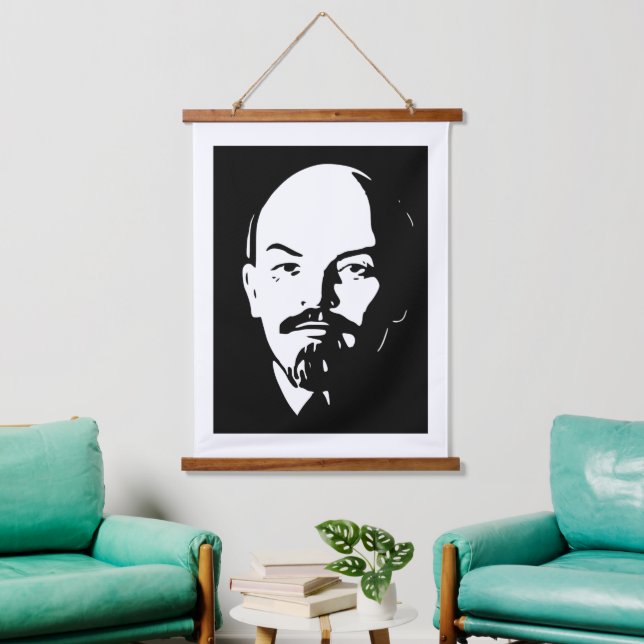 Lenin, USSR, CCCP, Soviet Union, Communism Hanging Tapestry (Living Room)