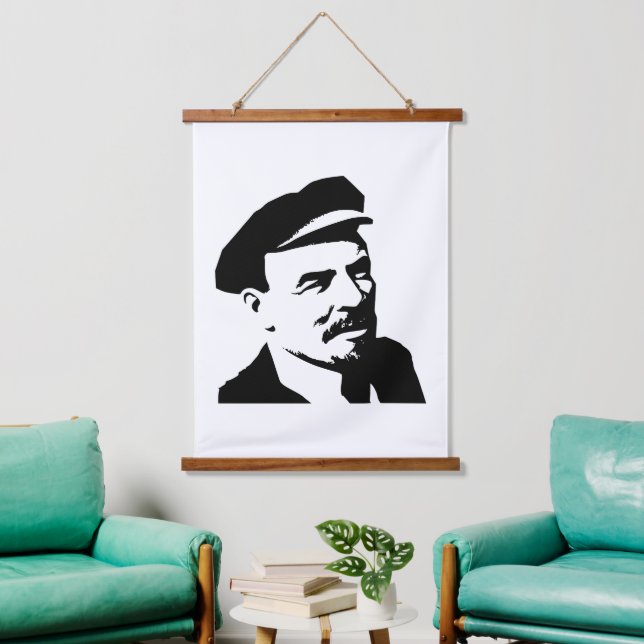 Lenin, USSR, CCCP, Soviet Union, Communism Hanging Tapestry (Living Room)