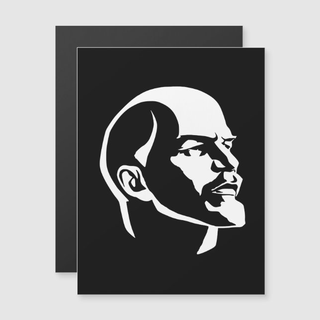 Lenin, USSR, CCCP, Soviet Union, Communism Magnetic Invitation (Front/Back)