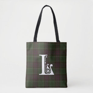 Lennie Clan Tartan Monogram Tote Bag