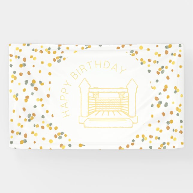 Lennon Bounce House Party Banner (Horizontal)