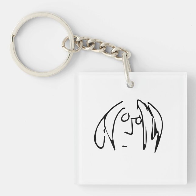 lennon self-portrait key ring (Front)