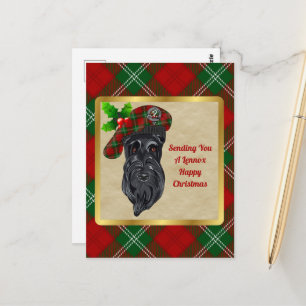 Lennox Clan Badge & Tartan Christmas Postcard