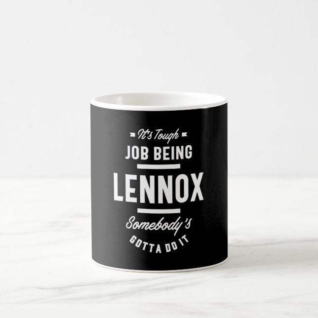 Lennox Personalised Name Birthday Coffee Mug (Center)