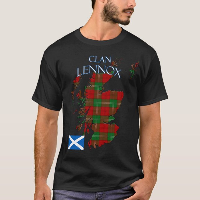 Lennox Scottish Clan Tartan Scotland T-Shirt (Front)