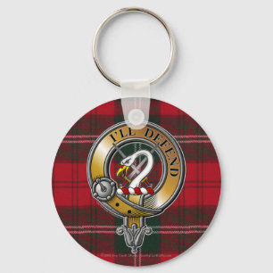 Lennox Tartan & Badge Key Ring