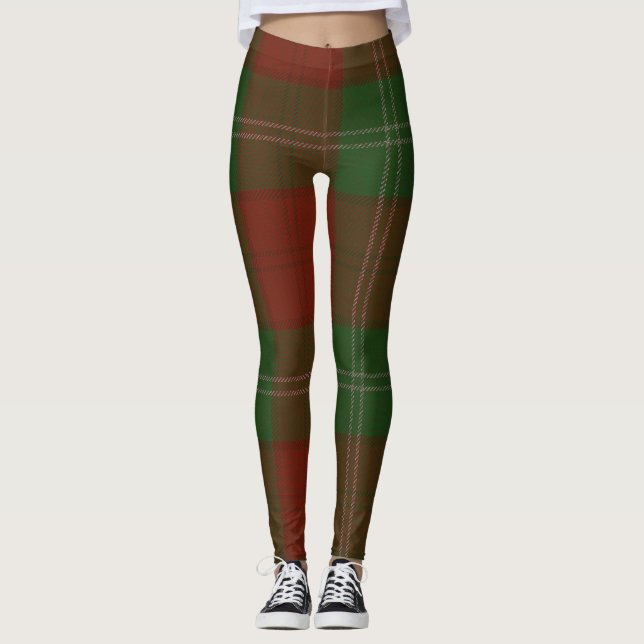 Lennox Tartan Clan Plaid Leggings (Front)