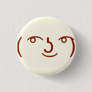 Lenny ( ͡° ͜ʖ ͡°) 3 cm round badge