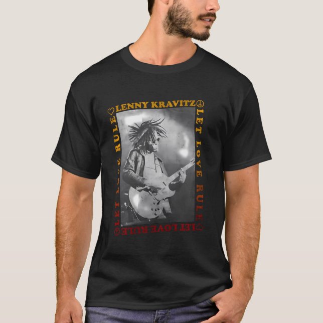 Lenny Kravitz Â€“ Let Love Rule Guitar T-Shirt (Front)
