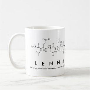 Lenny peptide name mug