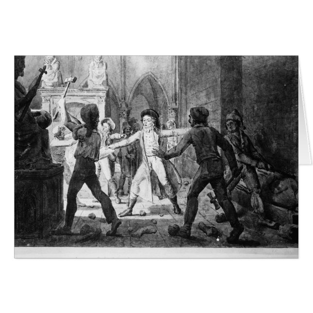 Lenoir opposing the destruction of royal tombs (Front Horizontal)