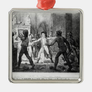 Lenoir opposing the destruction of royal tombs metal tree decoration