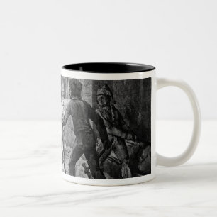 Lenoir opposing the destruction of royal tombs Two-Tone coffee mug