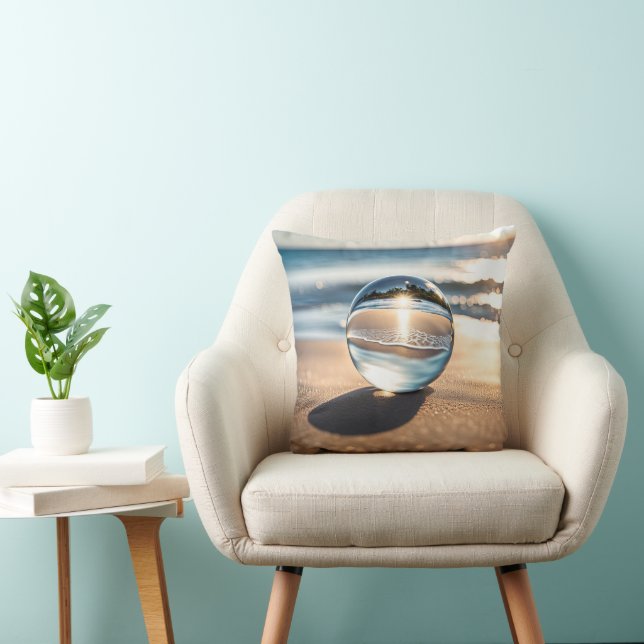 Lens Ball On Ocean Beach Cushion (Chair)
