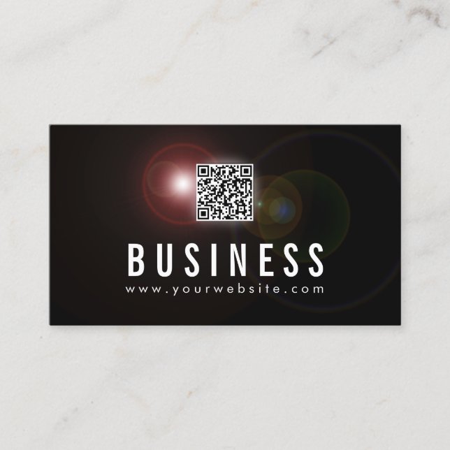 Lens Flare Apps developer Business Card (Front)