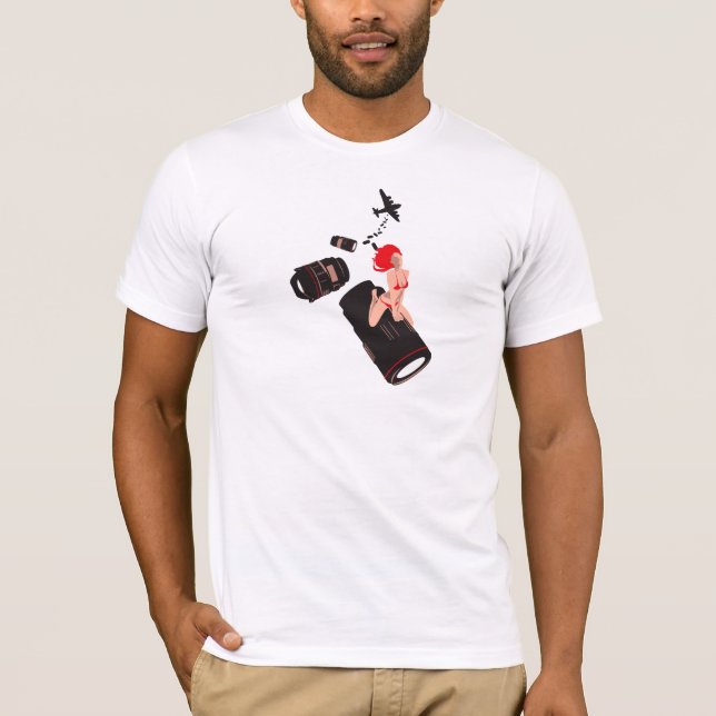 lens pimp bomber v3 T-Shirt (Front)