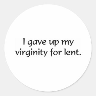 Lent Classic Round Sticker