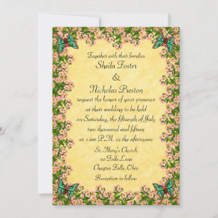 Lenten Rose Garden Wedding Invitation