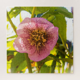 Lenten Rose. Helleborus. You are loved! Jigsaw Puzzle