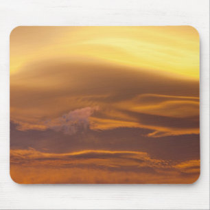 Lenticular cloud at sunset mouse mat