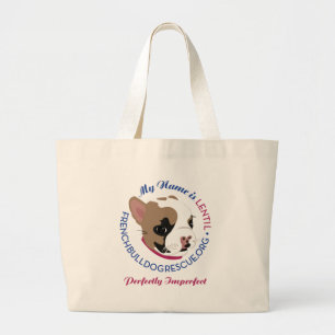 Lentil, Perfectly Imperfect Large Tote Bag