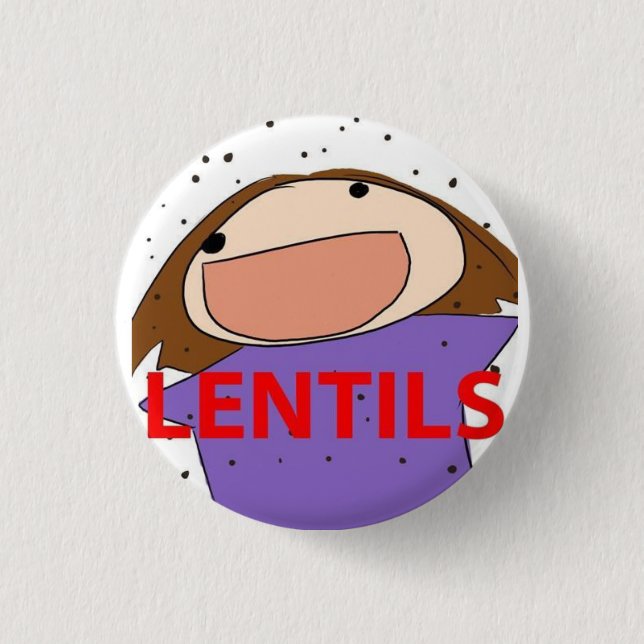 LENTILS 3 CM ROUND BADGE (Front)