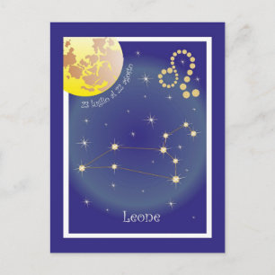 Leo 23 luglio al 22 agosto Postkarte Postcard