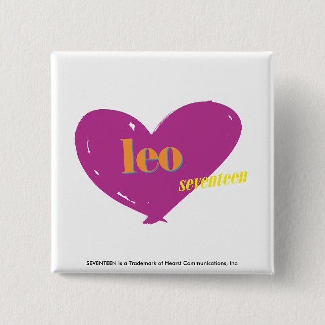 Leo 2 15 cm square badge (Front)