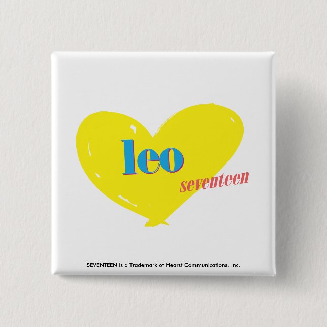 Leo 3 15 cm square badge (Front)