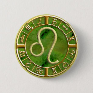 Leo 6 Cm Round Badge