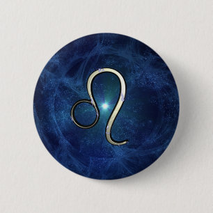 Leo 6 Cm Round Badge