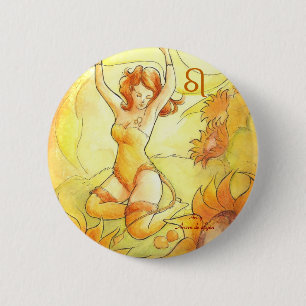 Leo 6 Cm Round Badge