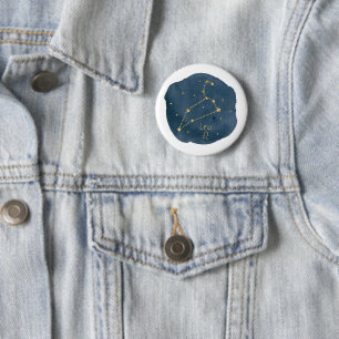 Leo 6 Cm Round Badge