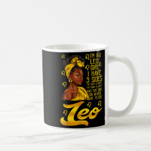 Leo Afro Black Woman It's My Birthday Zodiac Sign Coffee Mug