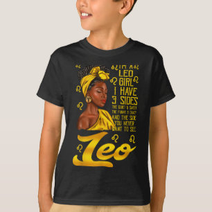 Leo Afro Black Woman It's My Birthday Zodiac Sign  T-Shirt