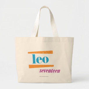 Leo Aqua Large Tote Bag