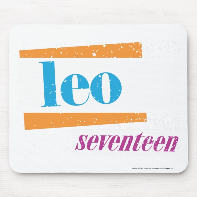 Leo Aqua Mouse Mat (Front)