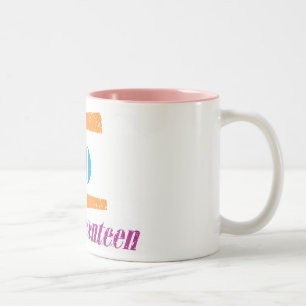 Leo Aqua Two-Tone Coffee Mug