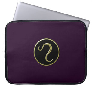 Leo Astrological Symbol Laptop Sleeve